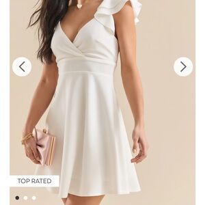 Veronica Flutter Sleeve Dress